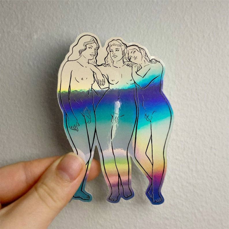 Trans Three Muses sticker