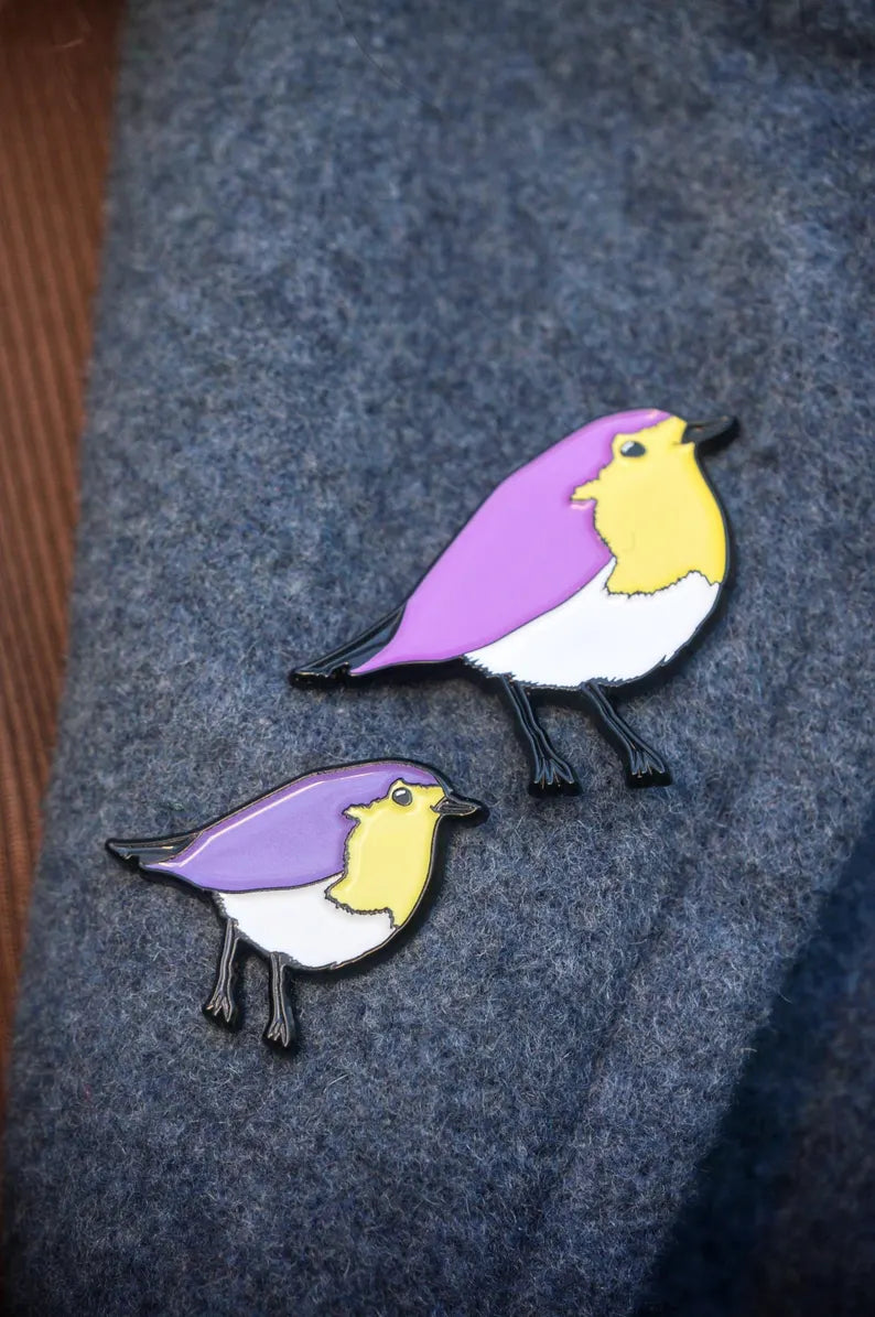 Non-binary Robin Pride Pin