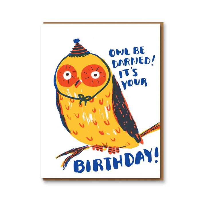 Owl Be Darned Card