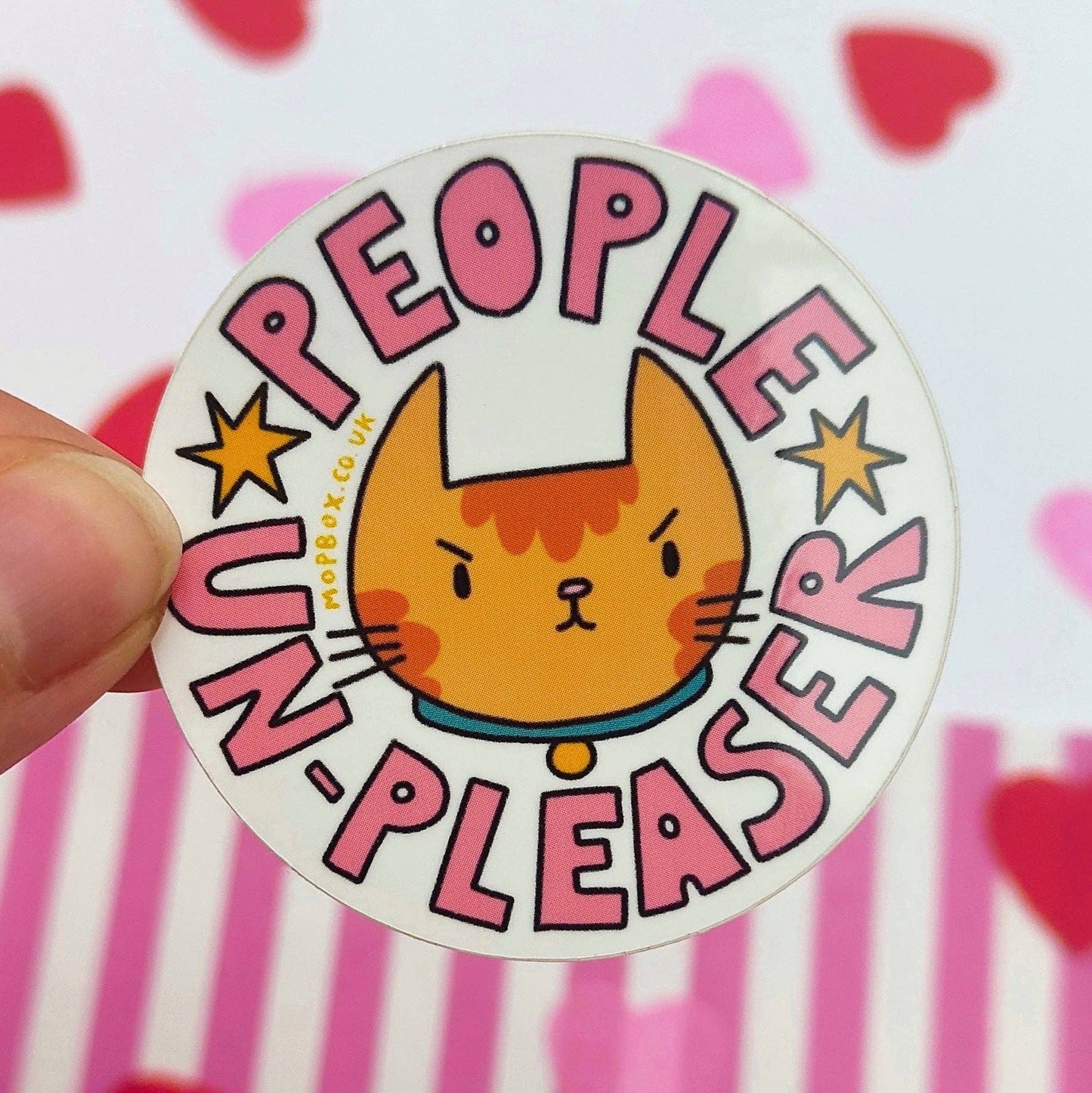 People Un-pleaser Cat Sticker