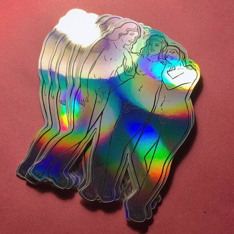 Trans Three Muses sticker