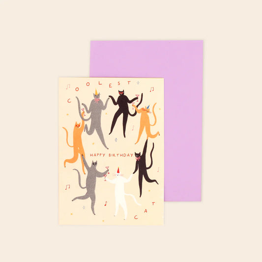 Coolest Cat Happy Birthday Card