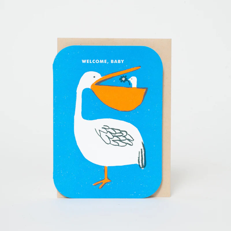 Welcome Baby pelican Card