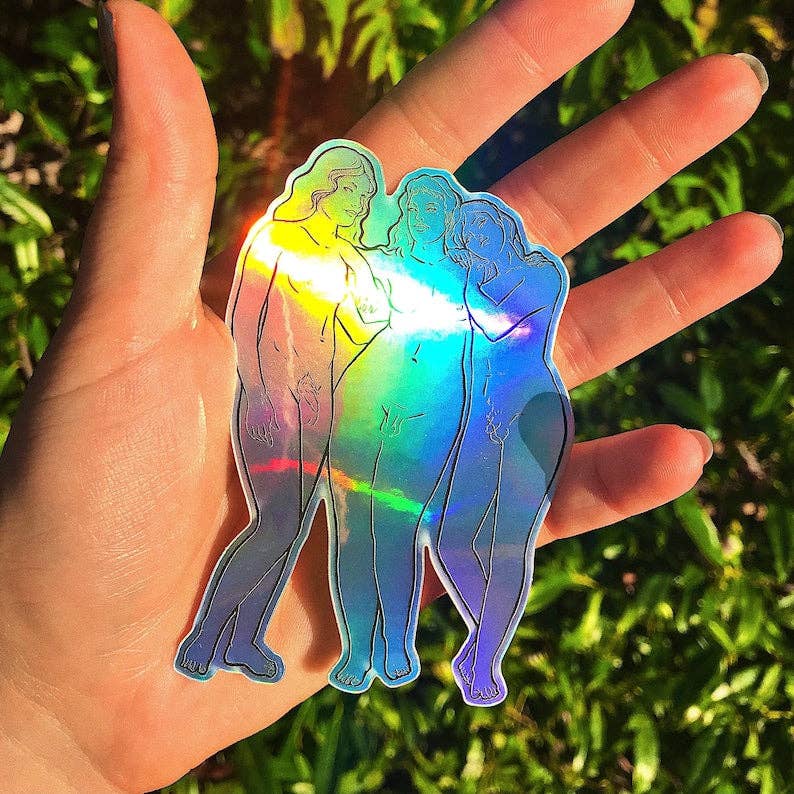Trans Three Muses sticker