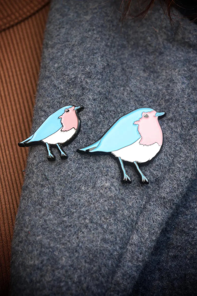Trans Robin Pride Pin