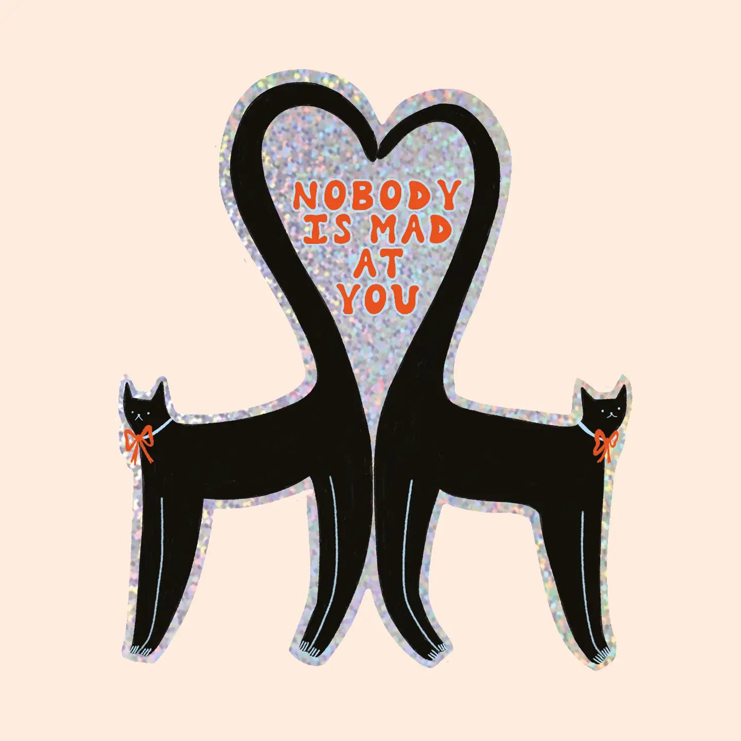 Nobody Is Mad At You Glitter Sticker