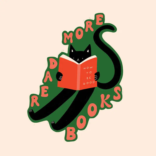 Read More Books Black Cat Sticker