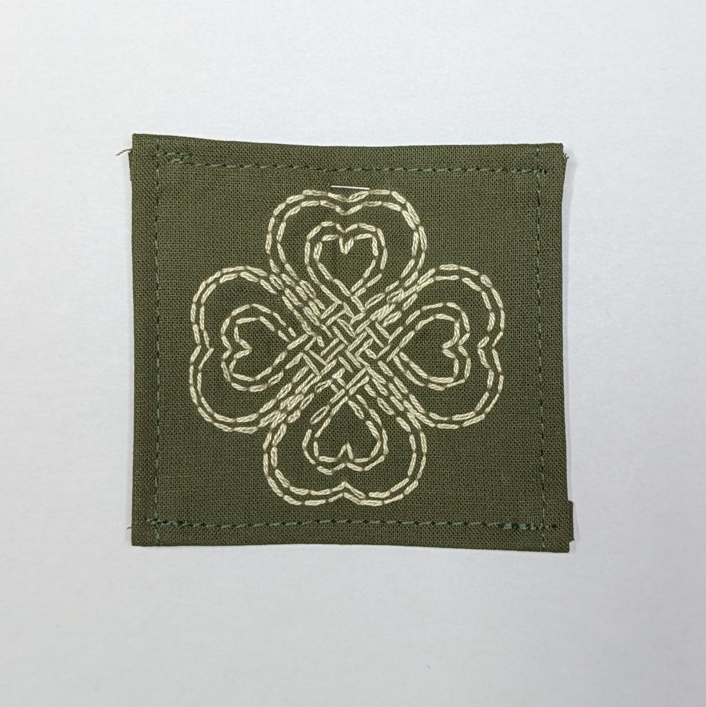 Love Clover Hand Embroidered Patch