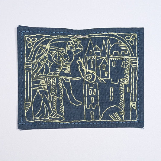 Attack! (But slowly) Hand Embroidered Patch