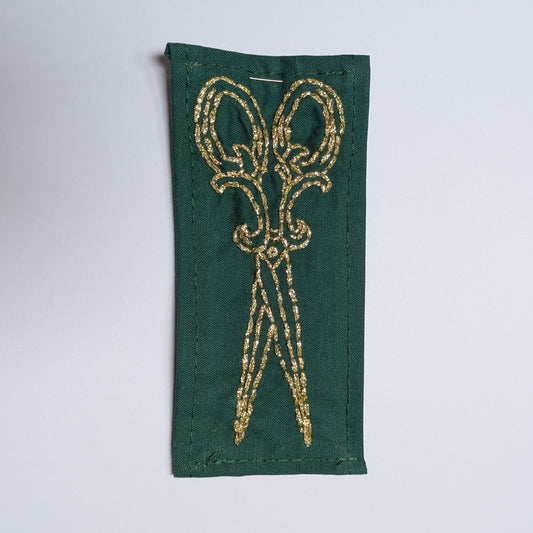 Scissor Me Hand Embroidered Patch