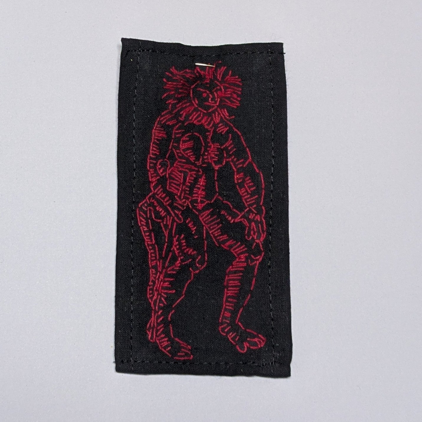 Baboon? Hand Embroidered Patch