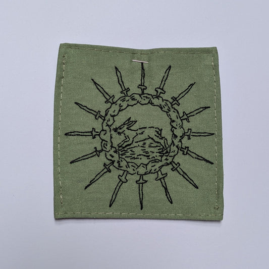 Destruction Waits Hand Embroidered Patch