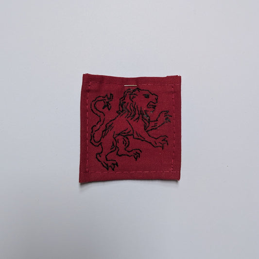 Lion Hand Embroidered Patch