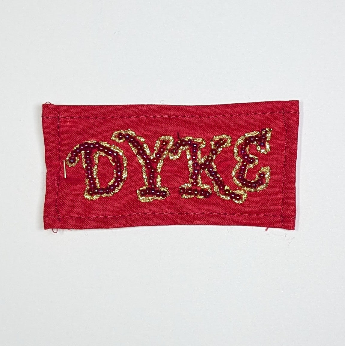 Dyke Hand Beaded Patch